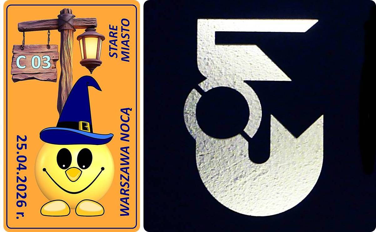 Z Dreptusiem po Warszawie (nocą) - Stare Miasto